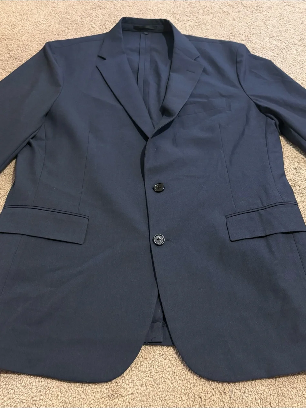 J. Crew Men's Thompson Performance Travel Navy Two-Button Sport Coat